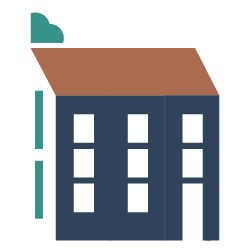 Multi-family residential property with several units